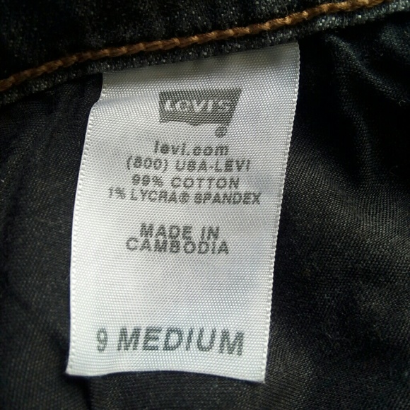 Levi's curvy cut black wash jeans 9 medium - Picture 7 of 7